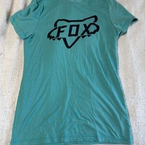 Fox Women's Teal T-Shirt